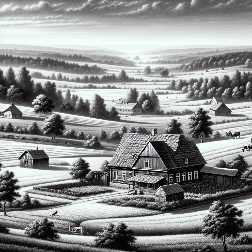 Skup gospodarstw rolnych - zabudowania gospodarcze i grunty rolne